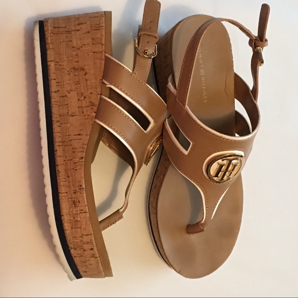 Tommy Hilfiger Shoes - Tommy Hilfiger cork Wedge Sandles